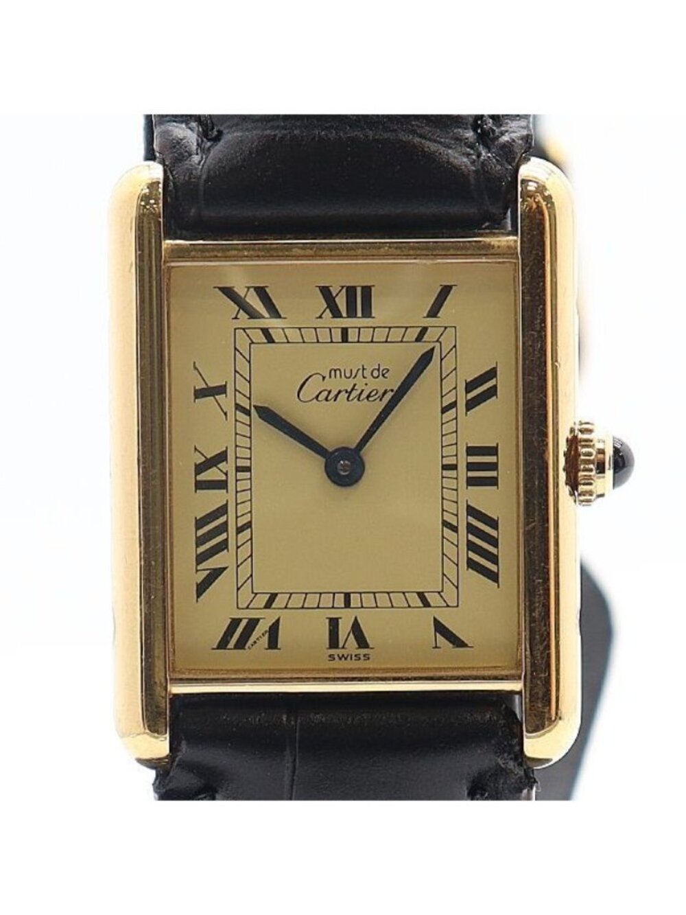 Cartier Must Tank Vermeil Ivory Dial Watch